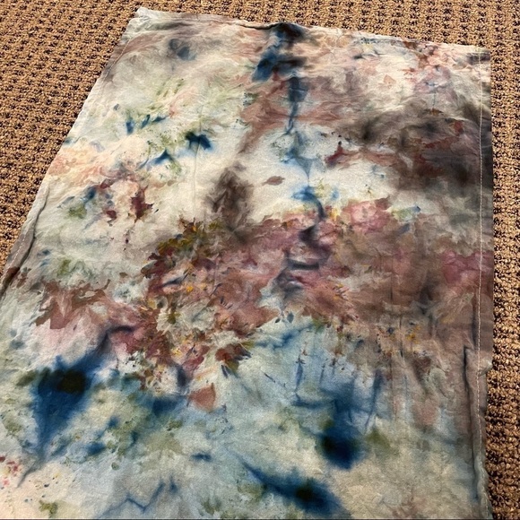 tie dyed kitchen flour sack hand dish towels neutral earth tones - 2 available - Picture 2 of 6